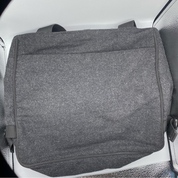 Kenneth Cole Reaction Wool Shoulder Bag Classic Soft Purse Satchel Multi Pockets - Picture 2 of 11